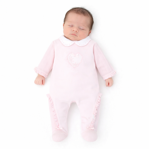 Pastels & Co Girls Pink Lovely Layette All in One - Hazel