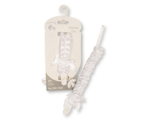 MY LITTLE CHICK DUMMY CLIP WHITE GP25-1334P