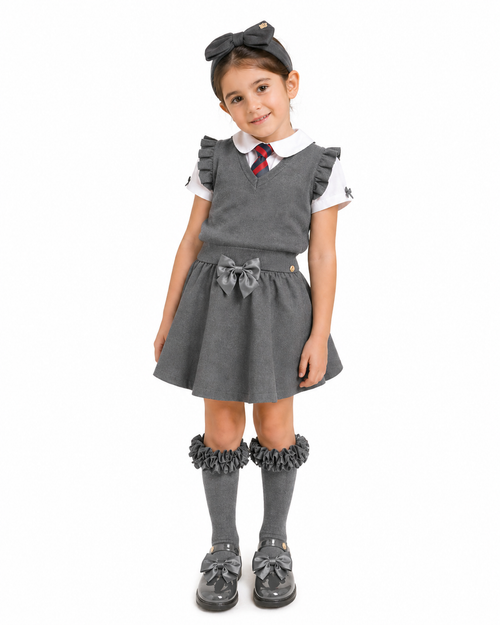 Caramelo Girls Grey School Tank Top 2051178