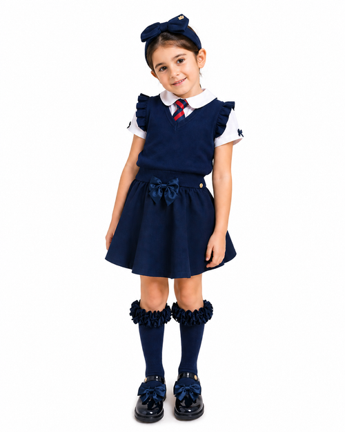 Caramelo Girls Navy School Tank Top 2051178