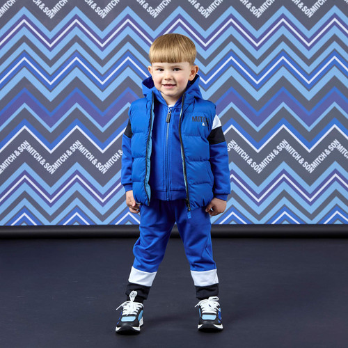 Mitch & Son Boys Royal Blue Reversible Gilet - Wesley (MS26602)