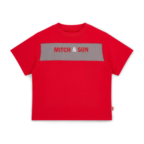 Mitch & Son Boys Red Panel Tee - Trevor (MS26516)