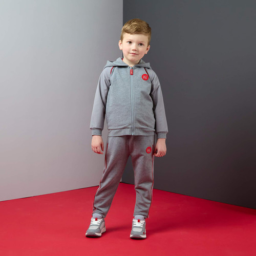Mitch & Son Boys Grey Marl Zipper Tracksuit - Tucker (MS26507)