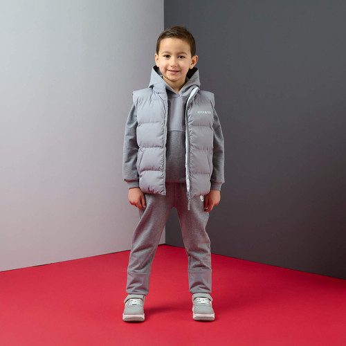 Mitch & Son Boys Grey Chip Reversible Gilet - Tristan (MS26503)