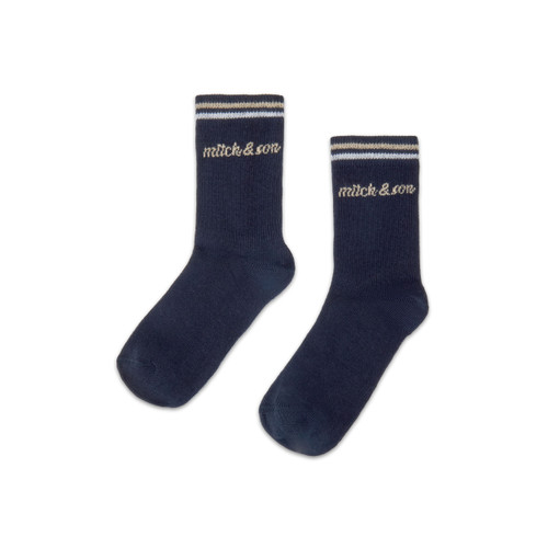 Mitch & Son Boys Navy 2 Pack Socks - Stuart (MS26418)