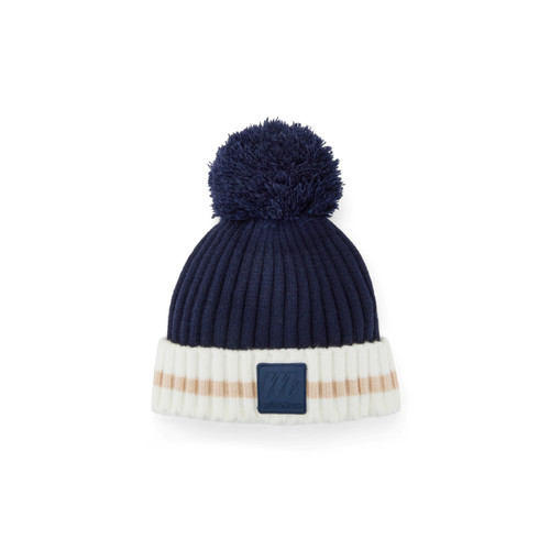 Mitch & Son Boys Navy Knitted Pom Pom Hat - Sterling (MS26417)
