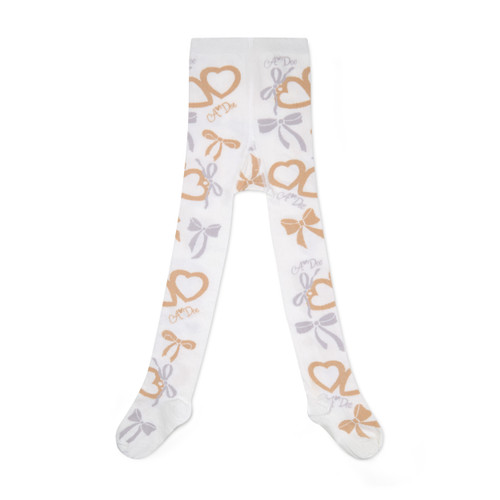 ADEE Girls BRITNEY Bow print tights W262912