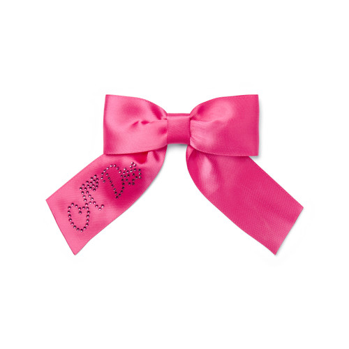 ADEE ARIAH Satin bow hairclip Hot Pink W261908