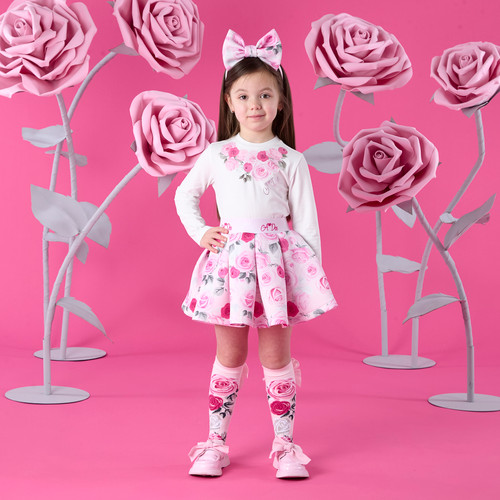 ADEE ARIELLA Rose print skirt set W261505
