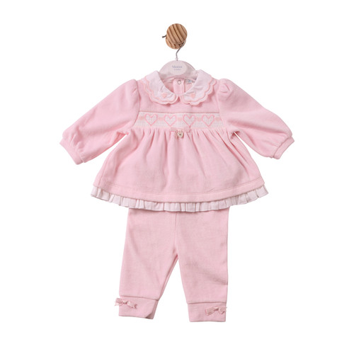 Mintini Girls TUNIC & LEGGING-PINK MB7424