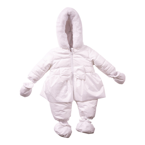 Mintini Girls SNOWSUIT-WHITE MB7272