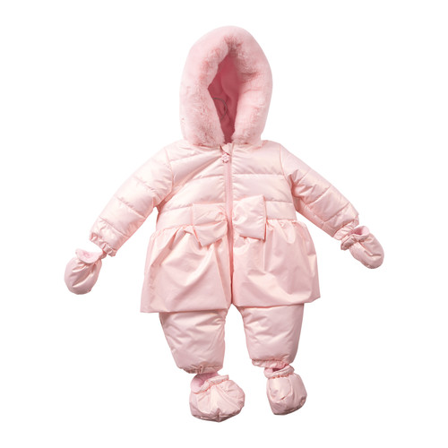 Mintini Girls SNOWSUIT-PINK MB7271