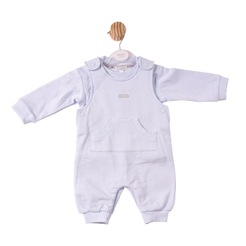 Mintini Boys TOP & DUNGAREE-BLUE MB7357