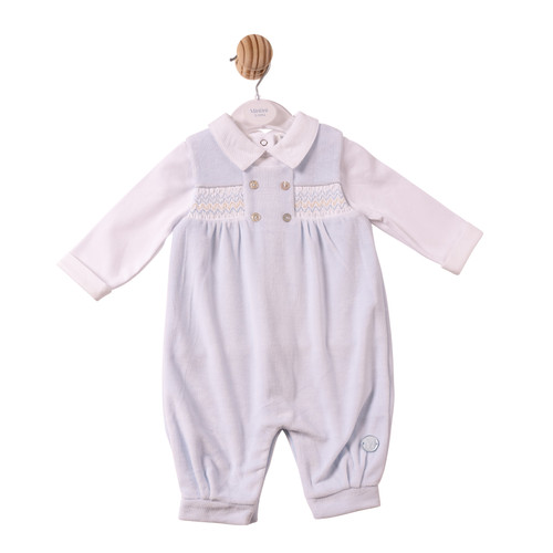 Mintini Boys TOP & DUNGAREE-BLUE MB7292