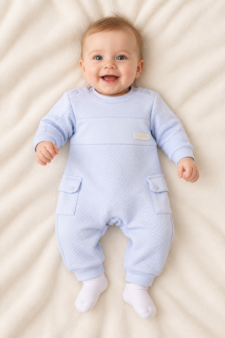 Mintini Boys ROMPER-BLUE MB7379