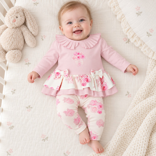 Little A Rose Print Legging Set - Daisy (LA26304)