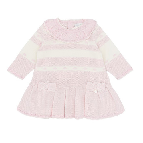 Blues Baby Girls Pink Knitted Dress BB3159