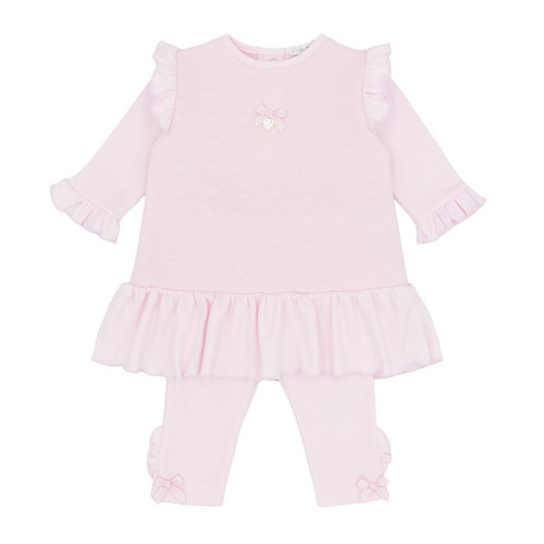 Blues Baby Girls Pink Tunic and Legging Set BB3184