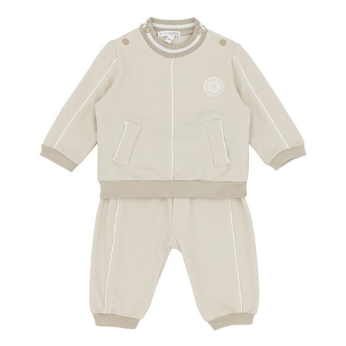 Blues Baby Boys Beige Jog Set BB3241