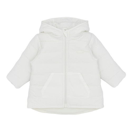 Blues Baby Boys White Quilted Puffa Jacket BB3251