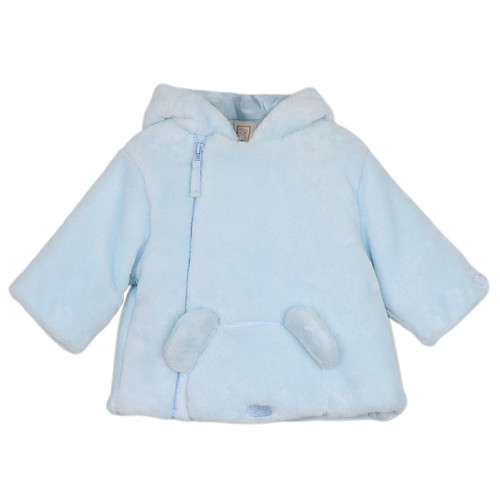 Emile et Rose - Axel Baby Boys Blue Fleece Winter Jacket