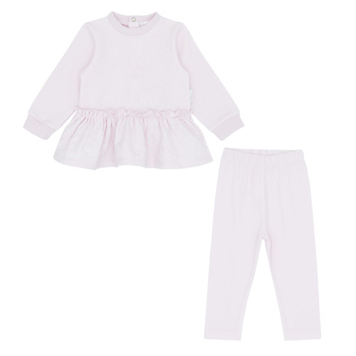Pastels & Co Girls Pink Delightfully Delicate Tulle Legging Set - Belle