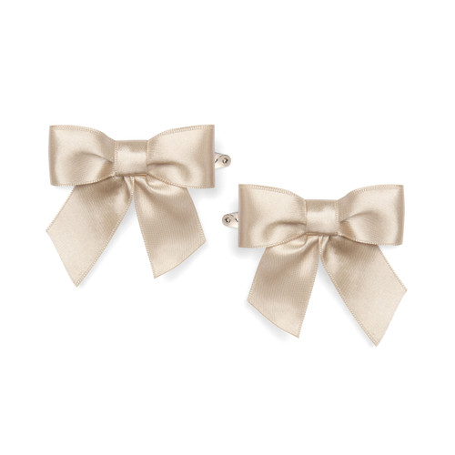 Little A Beige Satin Hairclip - Denver (LA26417)
