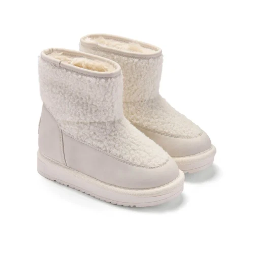 Little A Teddie Boucle Boot - Snow White