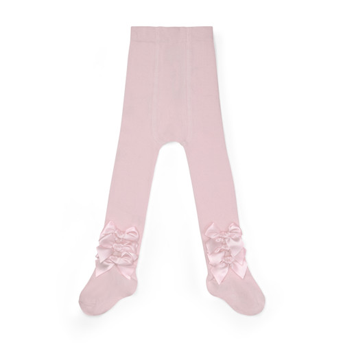 Little A Pink Bow Tights - Divine (LA26317)