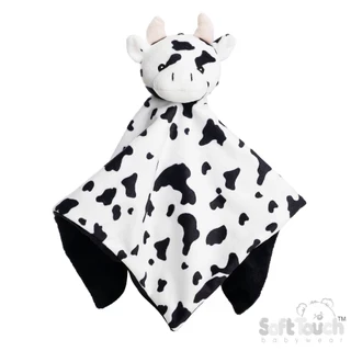 Soft Touch BC56 Velour Baby Cow Comforter in White/Black