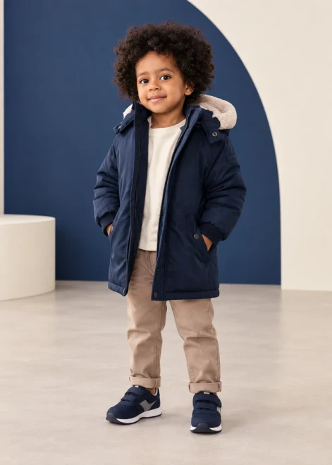 Mayoral Boys Parka Coat 425 Blue
