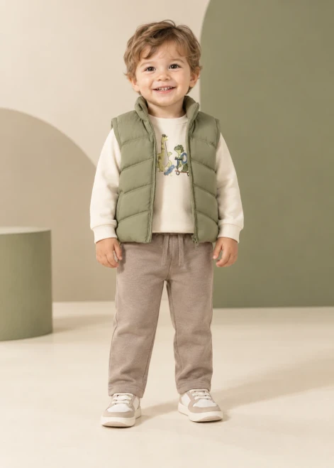 Mayoral Boys 3-piece Tracksuit and Gilet 687 Green