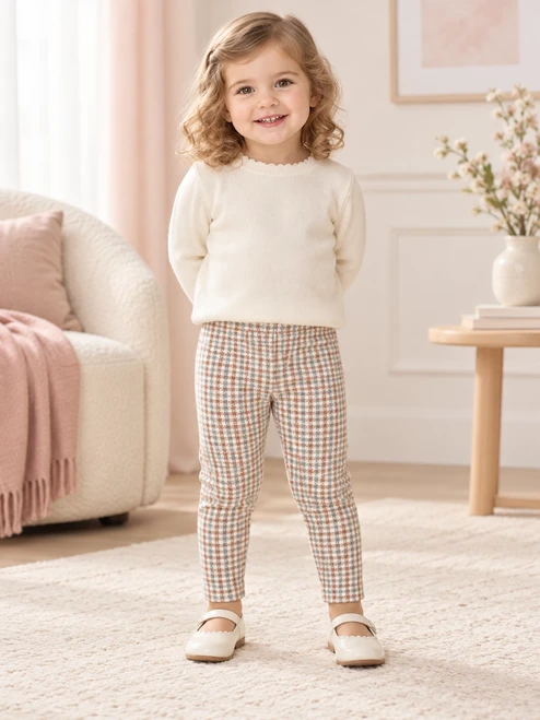 Mayoral Girls Print Leggings 779 Check