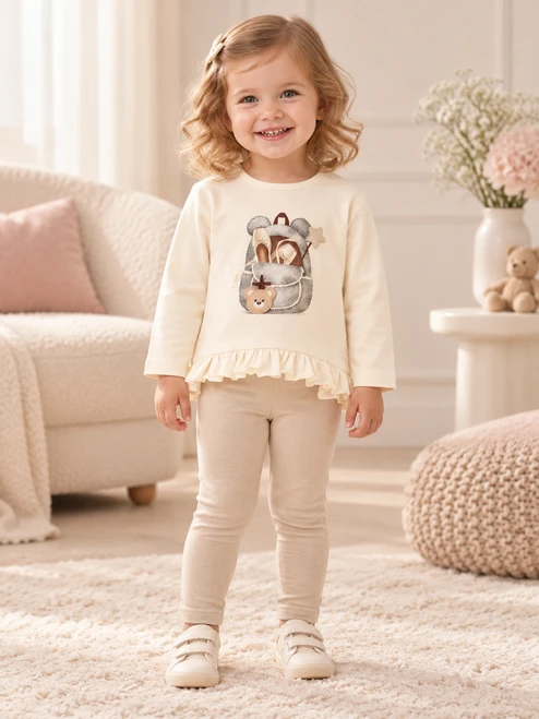 Mayoral Girls Interactive ruffled Top 001