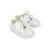 Baypods H035 - Girls White Hard Sole Shoe with Diamante Bow