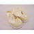 Baypods H045- Girls Ivory Patent Hard Sole Shoe with Large Bow