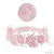 Soft Touch HB97 Baby Girls Floral Lace Headband - Pink