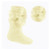 PS16 PELERINE KNEE-LENGTH SOCKS with BOW - 3 COLOURS
