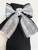 Meia Pata Black Knee School sock with Satin & Lace Bow 1123M