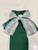 Meia Pata Green Knee School sock with Satin & Lace Bow 1123M