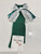 Meia Pata Green Knee School sock with Satin & Lace Bow 1123M