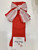 Meia Pata Red Knee School sock with Satin & Lace Bow 1123M