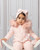 Caramelo Pink Diamonte Bow Knitted Hat C2045116