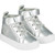 Little A Glitter Heart High Top - LA22501 - SWEETHEART SILVER