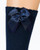 JC Navy Double Glitter Bow Socks 56400
