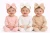 Kinder CT165 Baby Girls Large Bow Waffle Knit Earwarmer Headband - Pink