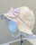 Caramelo  Pink Candy Striped Frill Summer Hat 1045130