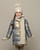 Le Chic Grey BIRDO furry bag & belt coat C307-5202