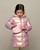 Le Chic Pink Birdo furry bag & belt coat C307-5202