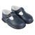 Baypods H501 - Boys Navy T-Bar Hard Sole Shoe with Hole Punch Detail